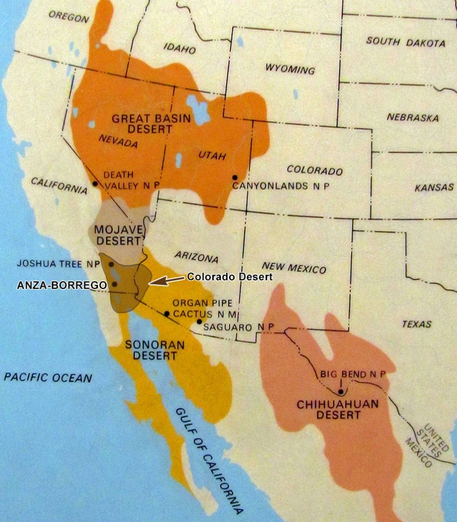 Location of Colorado Desert