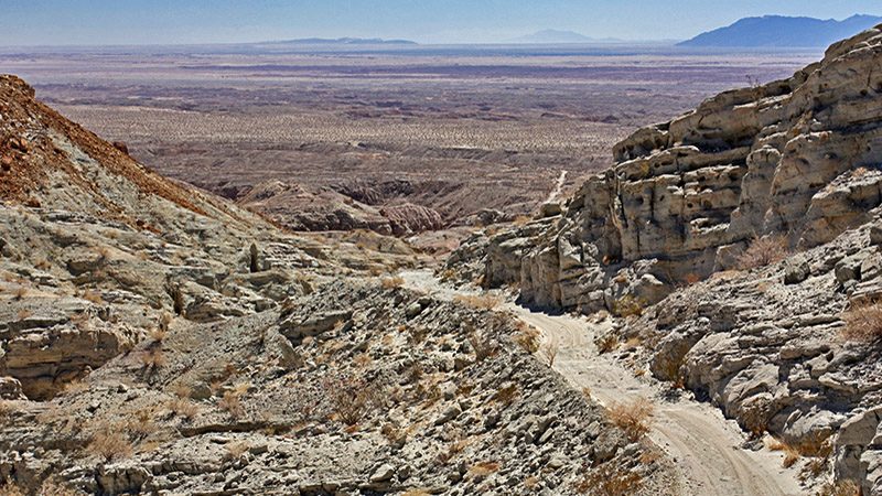 The view from atop the Calcite Mine