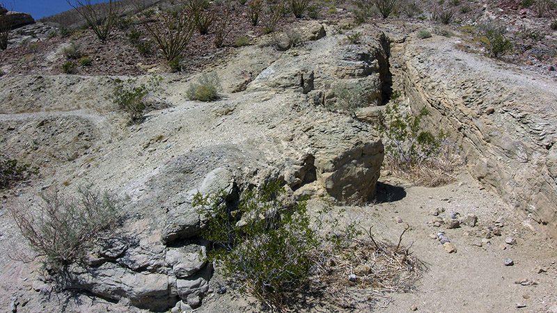 Small surface diggings of the Calcite Mine from 1941