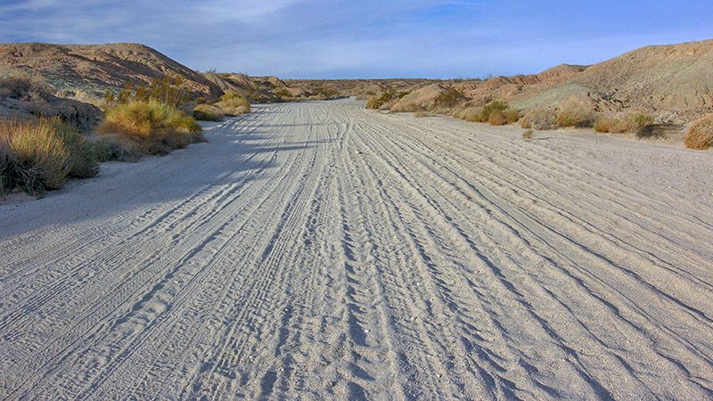 Sand road leading to Fonts Point