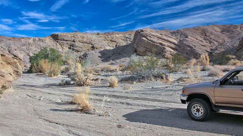 Driving down Buttes Canyon