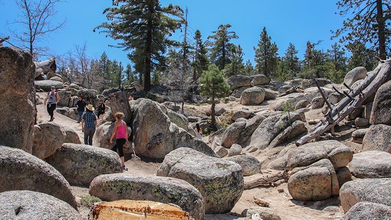 Passing thru a maze of granite rocks