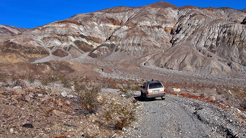 Starting the drive up Jail Canyon