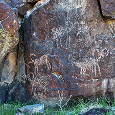 Black Mountains and Inscription Canyon Petroglyphs