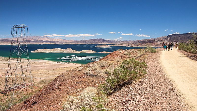 Great views of Lake Mead from the trail