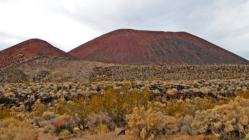 The cinder cone containing Aiken Cinder Mine