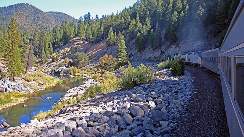 Rolling alongside the Feather River