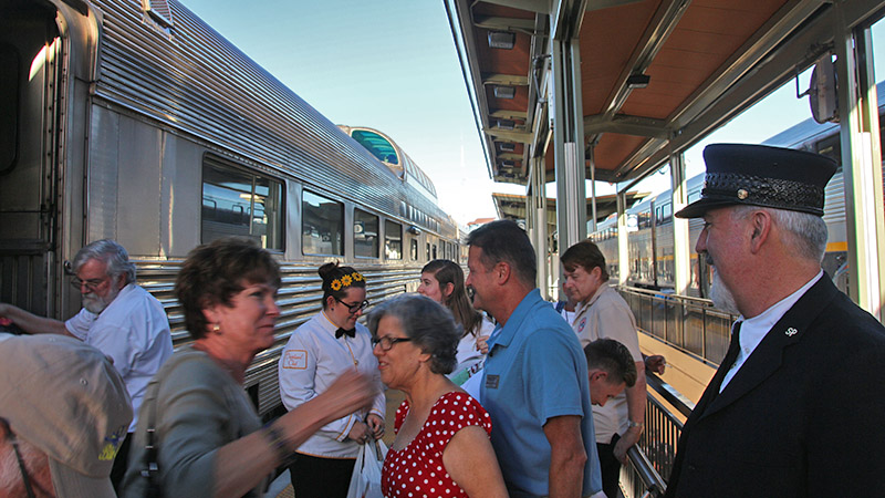 Our trip ends at the Sacramento station