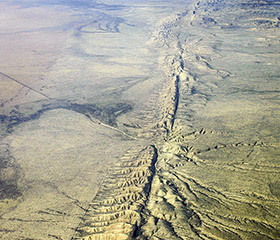 San Andreas Fault Through Carrizo Plain