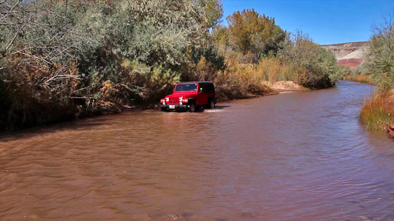 Fording the Fremont River