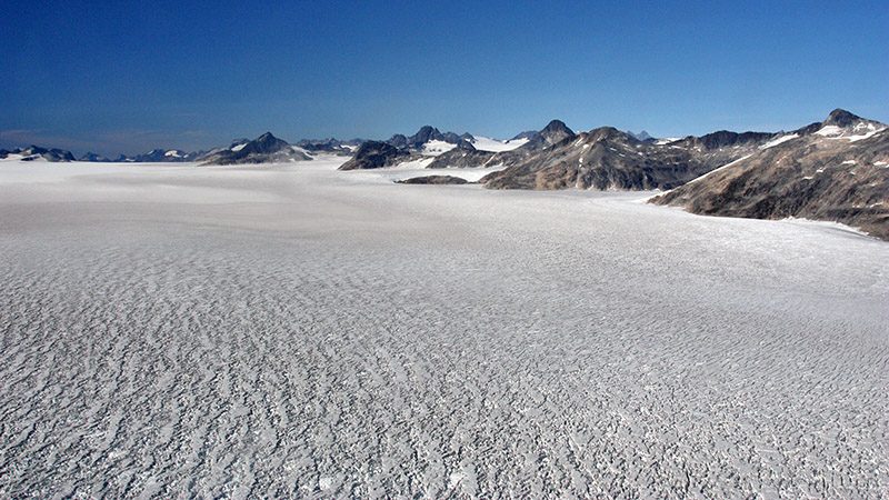 The massive Juneau Icefield