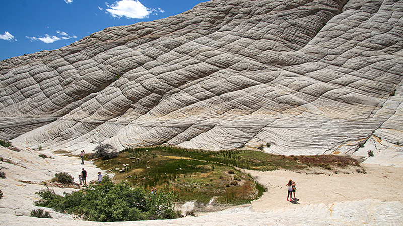 Walking around White Rocks Amphitheater