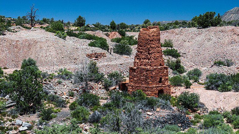 The bunkhouse at the Grand Gulch Mine