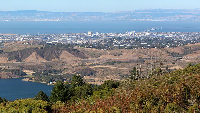View of Bay Area from Skyline Blvd