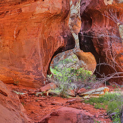 Seven Keyholes Slot Canyon in Gold Butte