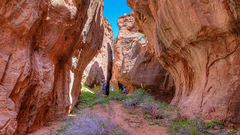 Seven Keyholes Slot Canyon in Gold Butte