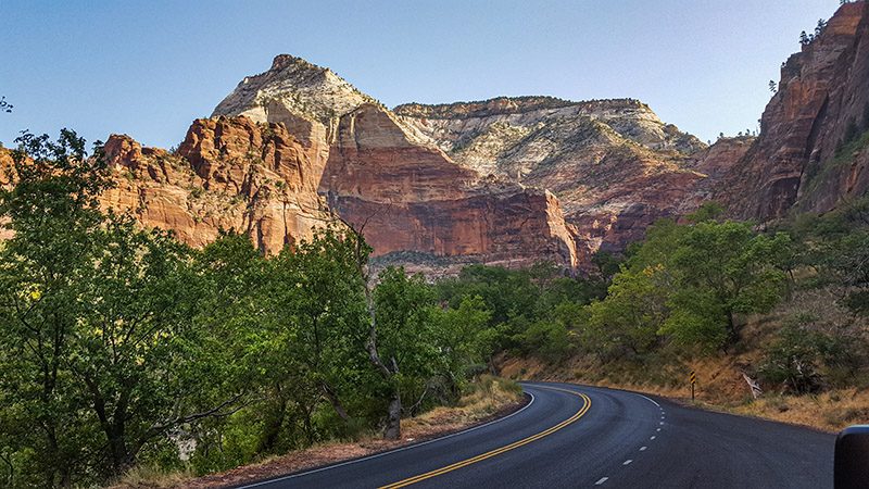 Observation Pt seen from Zion Canyon floor