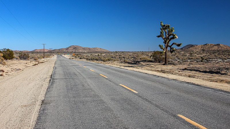 Wide open spaces of the Mojave Desert
