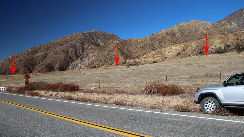 San Andreas Fault near Oak Glen