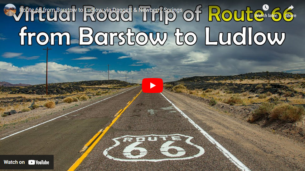 Route 66 from Barstow to Ludlow