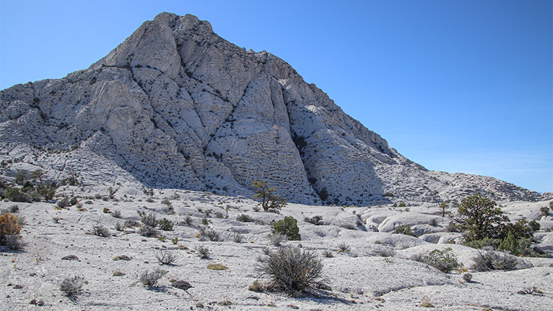 Walking up to Crystal Peak