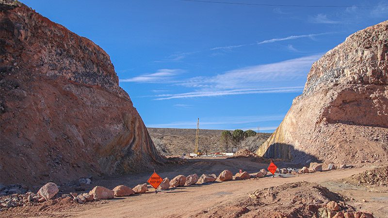 Toquerville Bypass Roadcut looking west