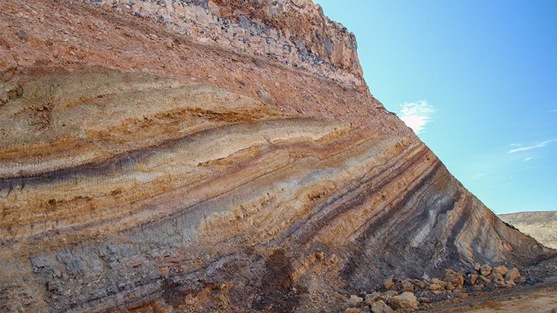 Tilted layers of the Iron Springs Formation