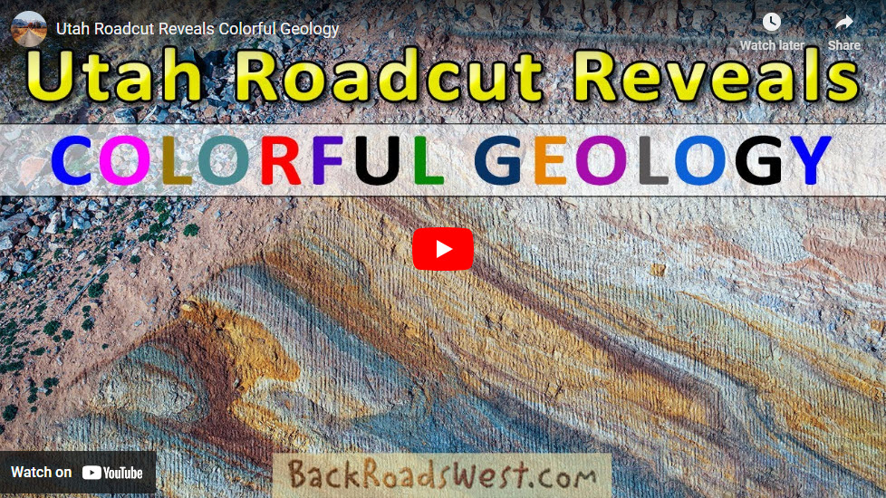 St. George Roadcut Reveals Colorful Geology