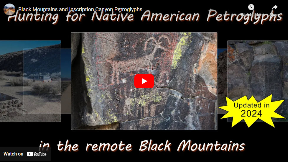 Black Mountains and Inscription Canyon Petroglyphs