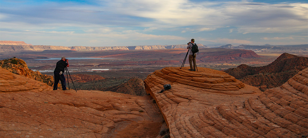 Photographing Candy Cliffs near St. George, Utah